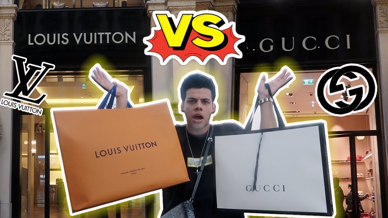 Gucci VS Louis Vuitton Challenge! Which Is better ? (Designer Shopping) | Gucci TV