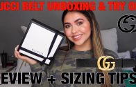 GUCCI BELT UNBOXING HAUL! + REVIEW & SIZING TIPS🖤 *spring break 2019*